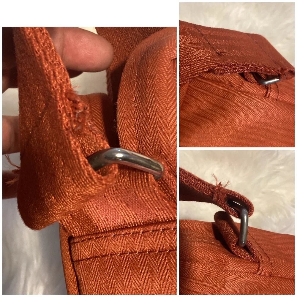 Hermes Acapulco Toile Chevron Shoulder Bag